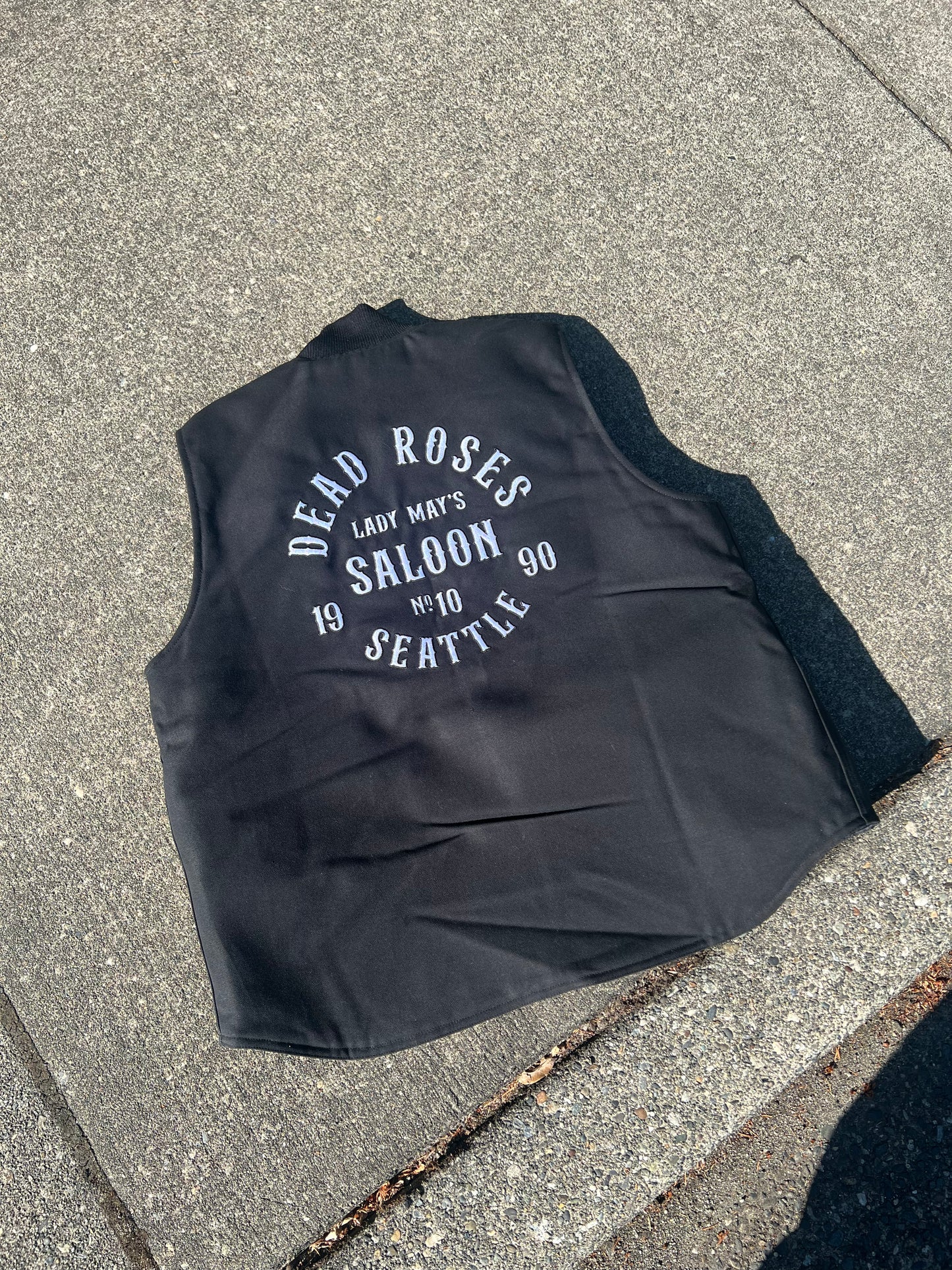 Dead Roses Lady May's Saloon Carhartt Vest