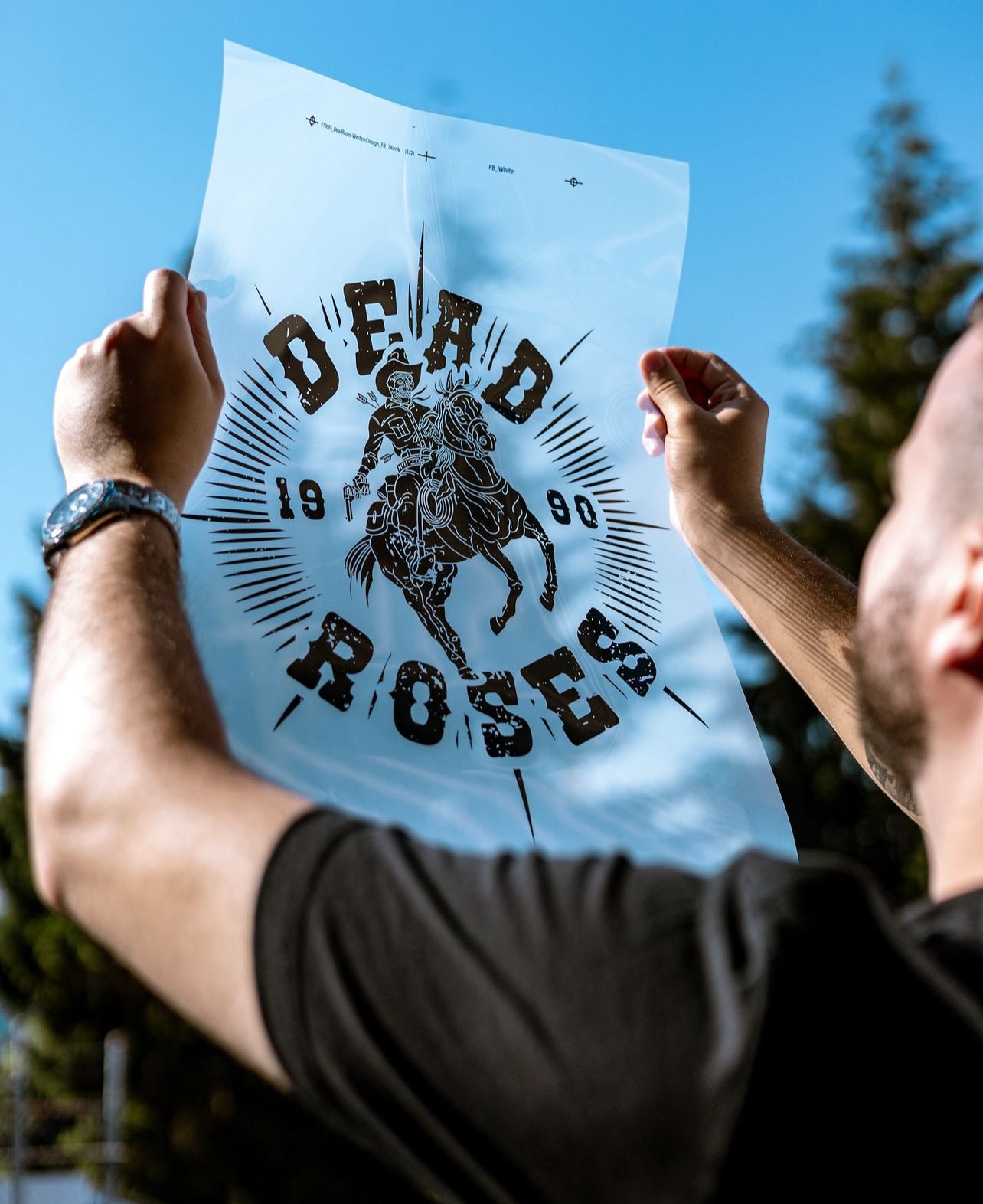 Dead Roses Western Long Sleeve