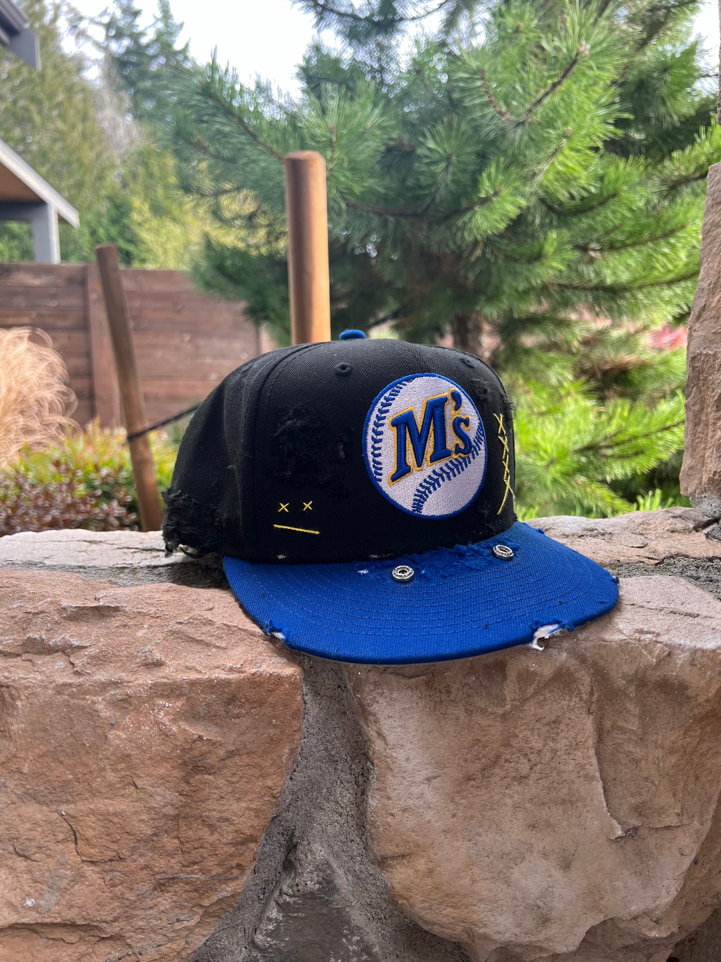 Custom Seattle Mariners X Dead Roses 1/1 Lid