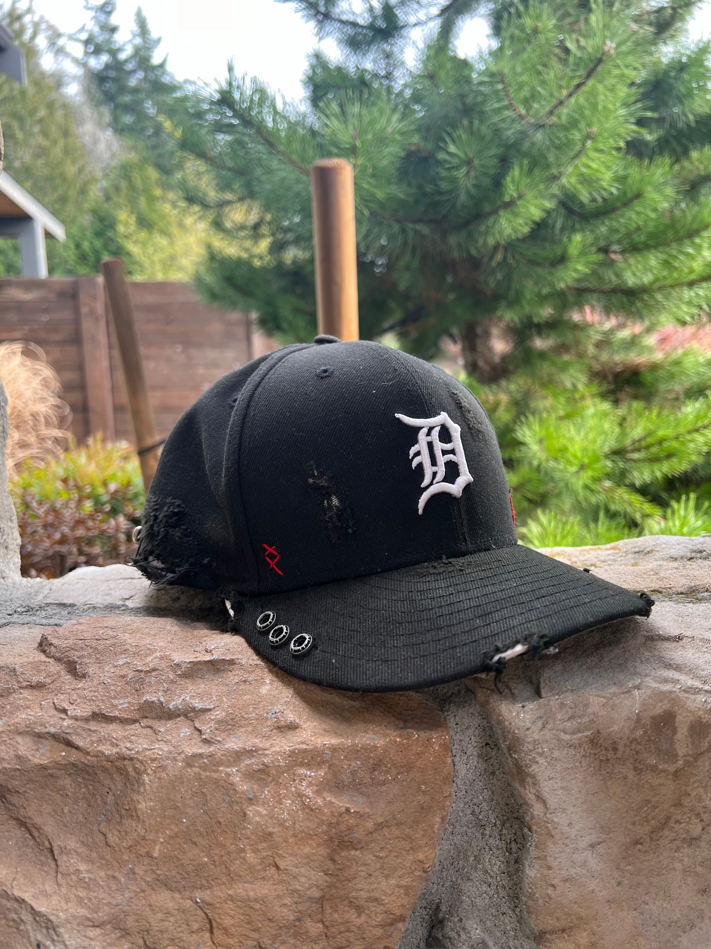 Custom Detroit Tigers X Dead Roses 1/1 Lid