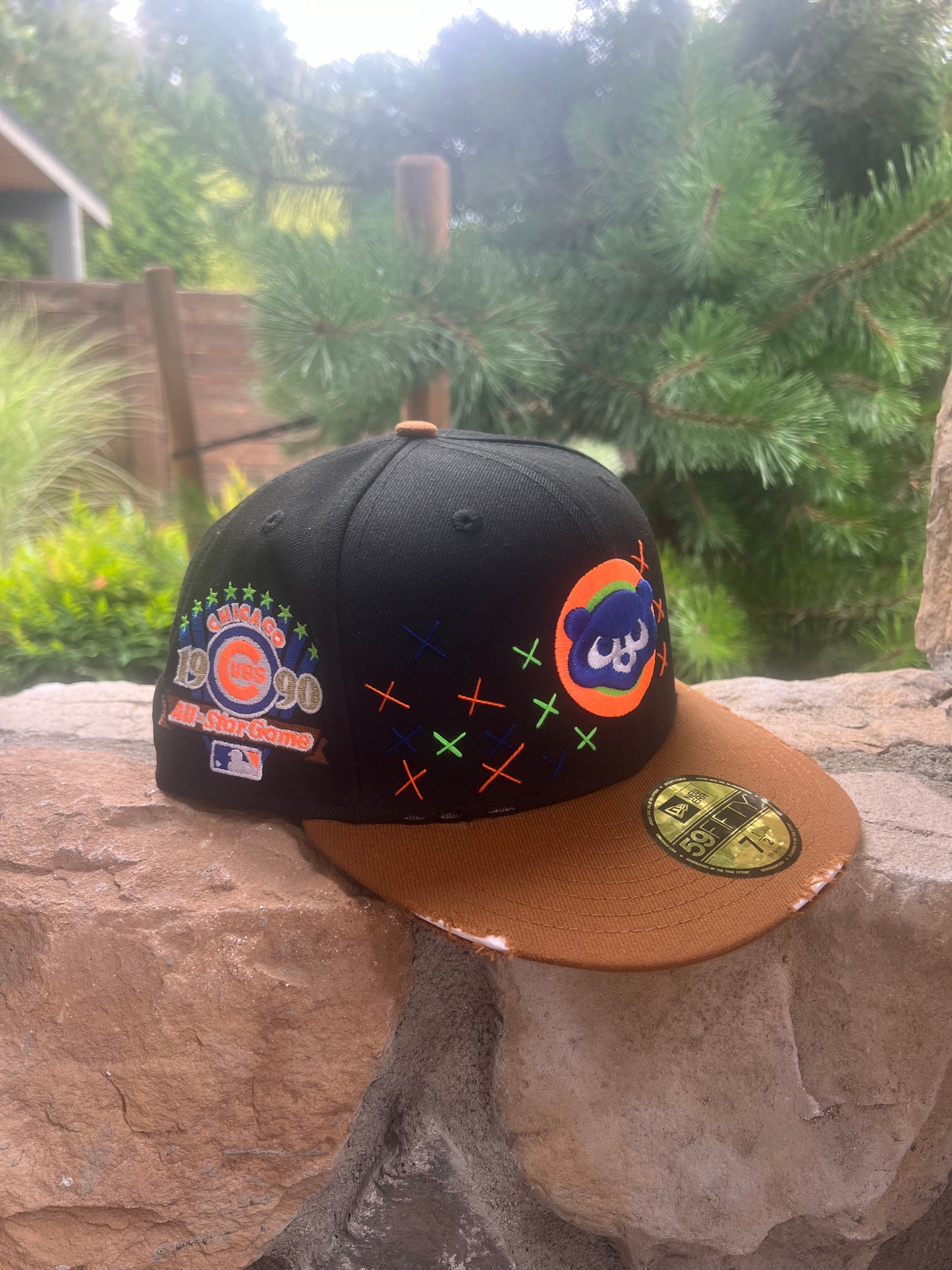 Custom 🥀 X Cubs 7 1/2